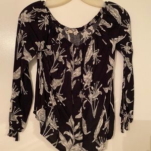 Floral off the shoulder top